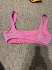 Aerie Wireless Bralette Bra Pink Glitter Semi-Sheer Scoop, Women’s Size M — photo 4