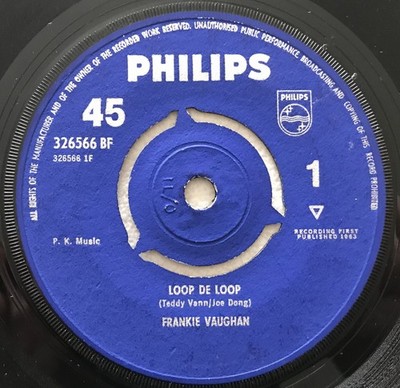 FRANKIE VAUGHAN - Loop De Loop / There'll Be No Teadrops Tonight .. 1963 Uk45rpm