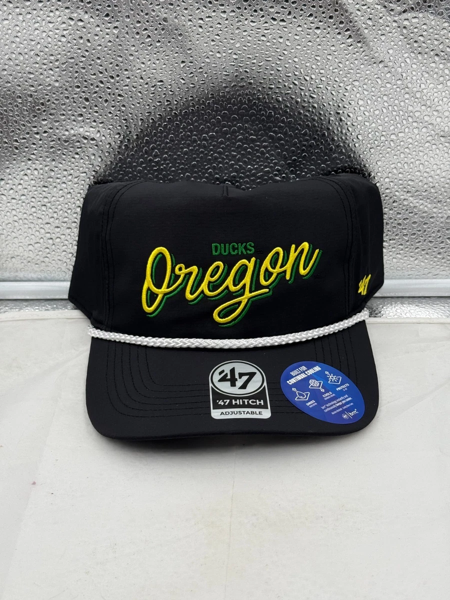 Casquette Snapback Richardson Oregon Ducks - Noir, Logo Patch Caoutchouc, Filet