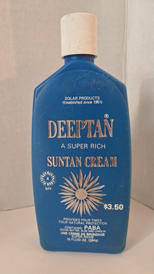 Vintage Late 1990's DEEPTAN Suntan Cream SPF 4  Sun Tanning Lotion