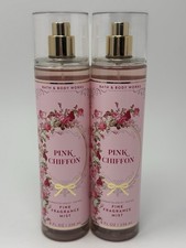 2 NEW Bath  Body Works Pink Chiffon Fine Fragrance Body Mist Spray 8 fl oz