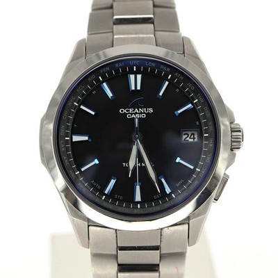 Casio OCW-S100-1AJF Oceanus Solar Radio Titanium Watch Men Used Japan