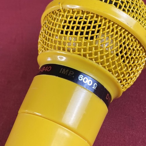 Vintage Krista Radio (15-840) Yellow Cardioid Microphone - Rare! - Picture 5 of 8