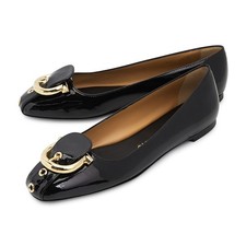 FERRAGAMO Oxide Ballerina Flat shoes 01K989 0790098 Foot Width C NEW ITEM