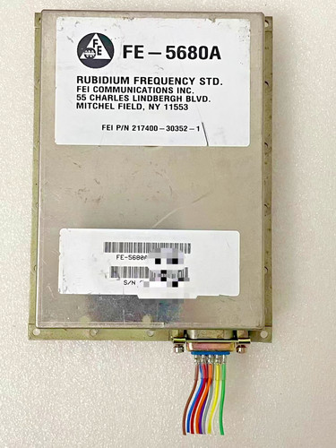 used 10MHz 1PPS FE-5680A rubidium oscillator sine wave +15V+5V Good Condition