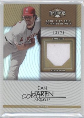 2012 Topps Triple Threads Unity Relics Sepia 13/27 Dan Haren #TTUR-11 0f8