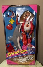 Baywatch Barbie Lifeguard With Dolphin 1994 Vintage 13199 Mattel - New