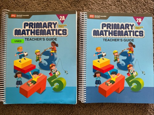 SINGAPORE MATH: PRIMARY MATHEMATICS 2A, 2B, TEACHER'S GUIDE, STANDARDS EDITION - Picture 1 of 3