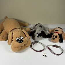 1985 Tonka Pound Puppies Lot 18 9 7 Plush 2 Collars Micro Mini READ