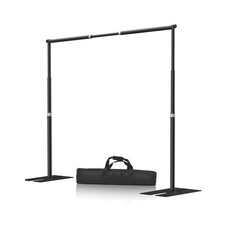 10x10ft Heavy Duty Backdrop Stand, Adjustable Pipe And Drape Stand Kit with M...