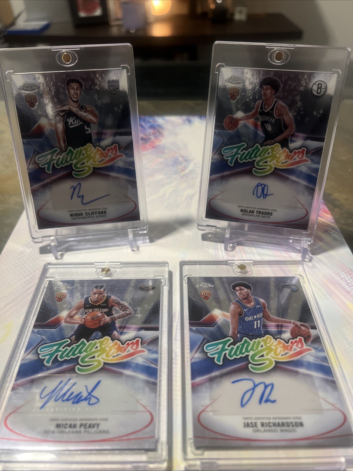 2025-26 Topps Chrome Future Stars Rookie Auto Lot. 4 Cards
