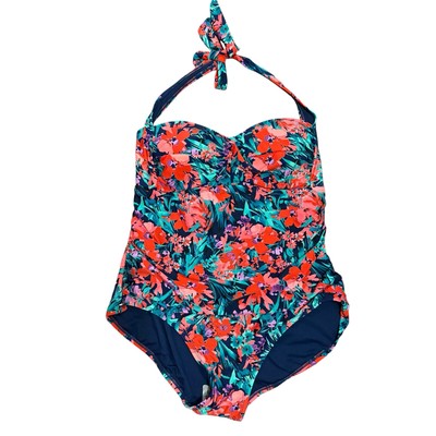 Catalina Women s Swimsuit 16W Halter Top Floral NWT