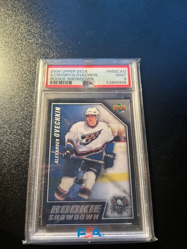2006 Upper Deck Hockey 3D RC Rookie Showdown #RSSCAO Crosby Ovechkin PSA 9 MINT