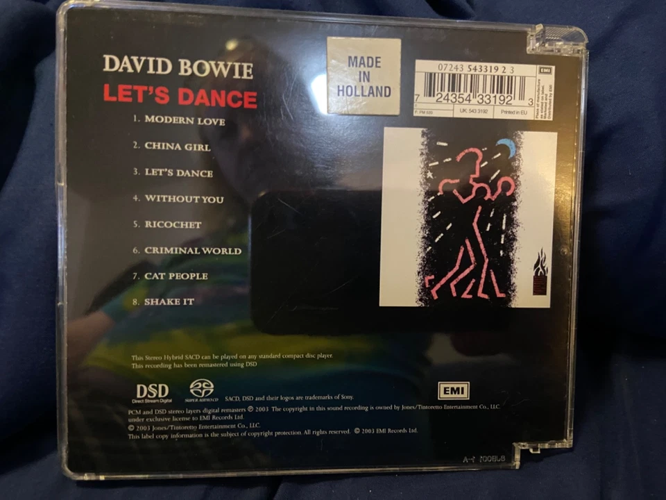 David Bowie "Let's Dance" Hybrid SACD Super Audio CD Album EMI DSD Holland Foto 3 de 3