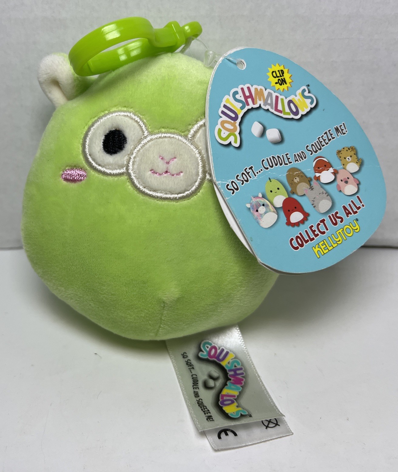 Squishmallows Jim The Alpaca Clip On 3.5 Plush With Creased Tag