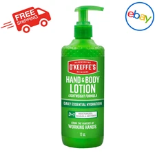 O Keeffe's Working Hands Hand and Body Lotion 12 Fl Oz Hydrates Dry Skin