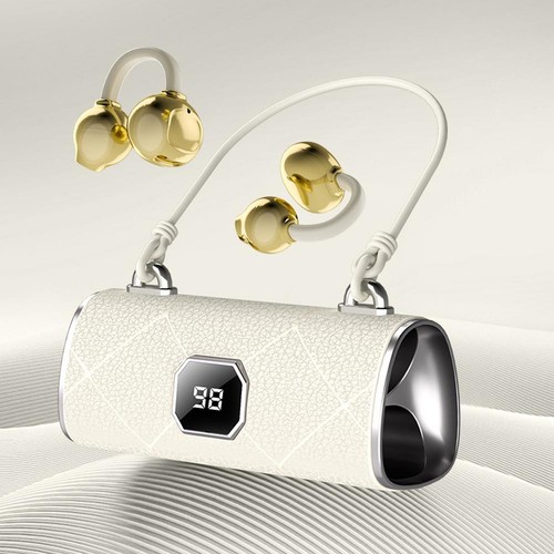 Schweißfeste drahtlose Bluetooth Kopfhörer Sport Fitness Ohrhörer Clip On-Ear Kopfhörer^