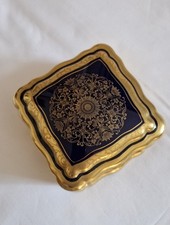 ​Rosenthal Prunkdose Chippendale Echt Kobalt Ätzgold Deckeldose Vintage 1950er
