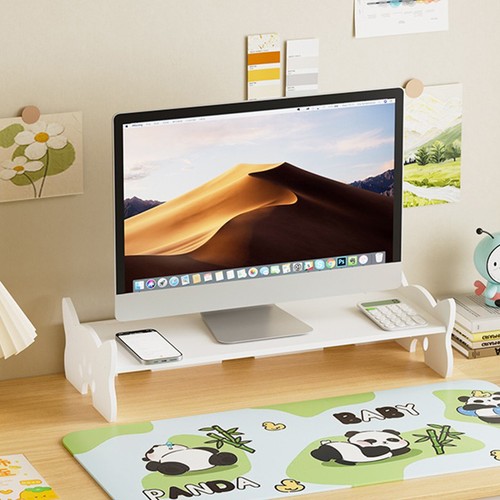 Monitor Holder Elevated Computer Monitor Screen Stand Rack Desktop Storage S _yi - Picture 10 of 14