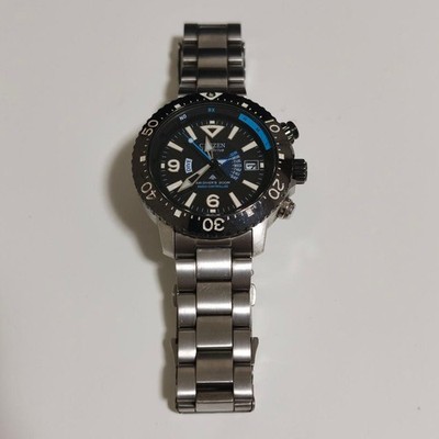 Citizen Promaster Marine Titanium Radio Watch Used 18cm Band