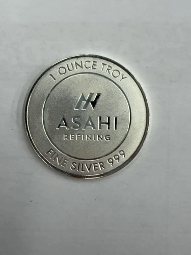 **VERY NICE HIGH GRADE ASAHI 1 OZ .999 SILVER ROUND** FREE SHIPPING*