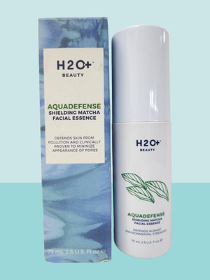 H2O+ AQUA DFENSE SHIELDING MATCHA FACIAL ESSENCE 2.5 OZ BOXED 