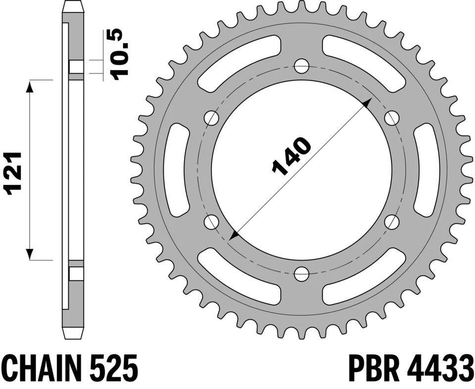 Kit de Transmisión para MOTO MORINI 1200 GRANPASSO 2009-2019 42-17T Paso 525 110 - Imagen 4 de 4