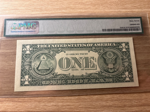 FR. 1929-K* 2003 $1 FW *STAR* FRN PMG 67 Superb Gem Uncirculated  - Picture 2 of 2