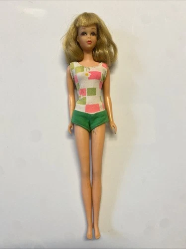 Vintage Francie Doll in Original Swimsuit Blonde 1966 Mattel