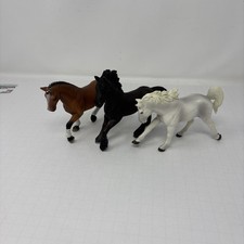 Lot of 3 Toy Horses - 2 Schleich (Chestnut/Br...