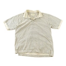 Vintage 1990s Eddie Bauer Plaid Polo Shirt Men's Medium