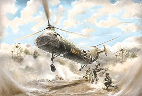 Maquette hélicoptère H-21 Shawnee Flying Banana Italeri 1/48 à peindre