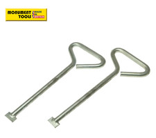 2x Monument 150mm 6in Manhole Drain Cover Removal Lifting Keys Tools, MLK06