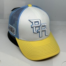 PUERTO RICO BASEBALL PR 3-D EMBROIDERED - PUERTO RICO FLAG AT BACK TRUCKER HAT