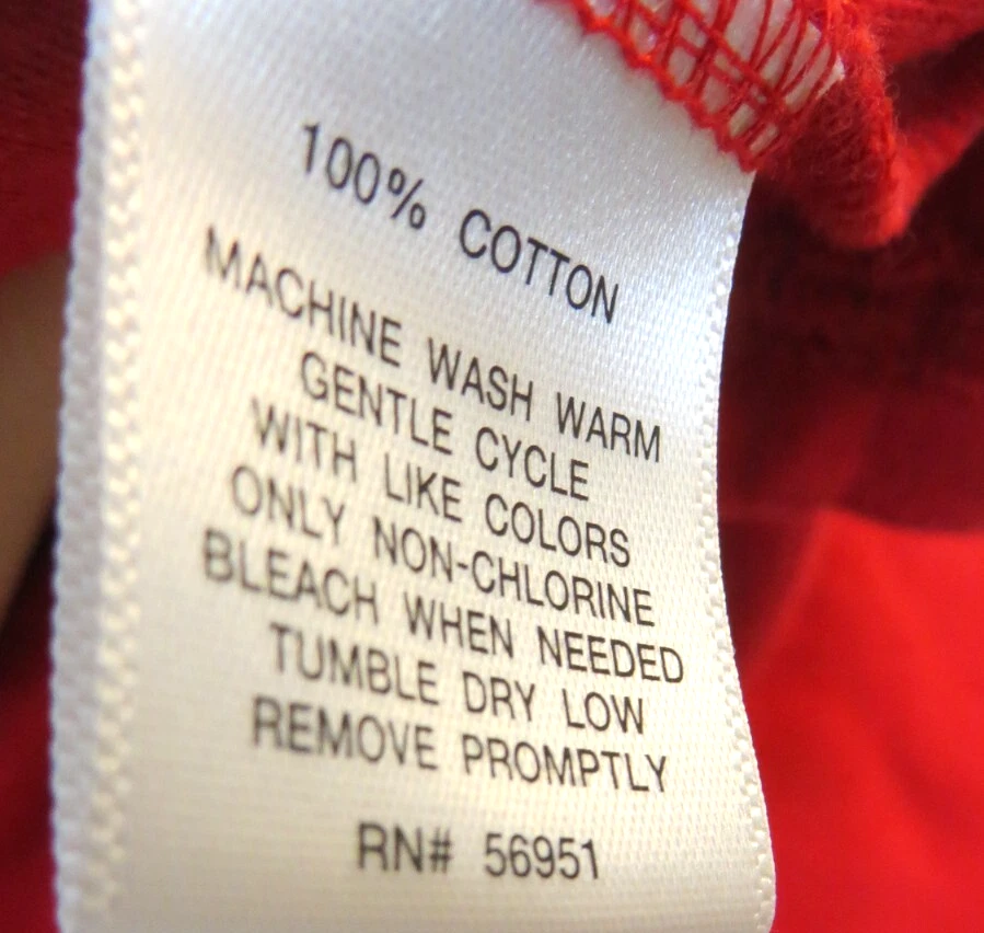 North Crest Shirt Womens 2X Red Mock Neck Long Sleeve 100% Cotton Stretch Top - Image 3 of 4