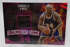2024 LEAF SHAQUILLE O'NEAL JERSEY A NUMBERS GAME PATCH PINK /25