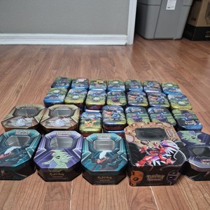pokemon ascended heros tins (THESE ARE ALL EMPTY) read description