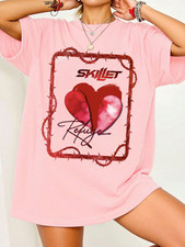 Skillet Band Album Poster T Shirt Cartoon Light Pink Unisex S-5XL 1V0783
