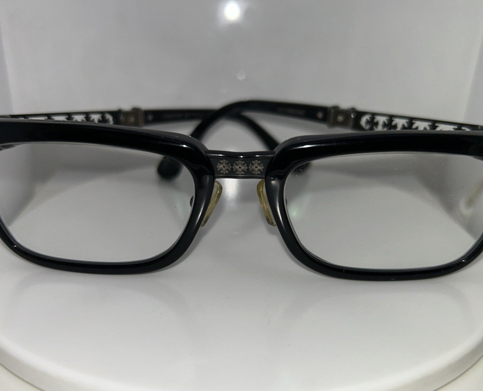 Chrome Hearts Instabone Black Plastic Clear Lens Glasses thumbnail 2
