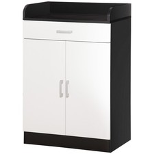 HOMCOM Mobile Multiuso con Ripiano Regolabile e Cassetto per Soggiorno e Cucina