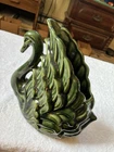 Vintage Van Briggle Green Swan Pottery Vase 8 1/2” No Chips