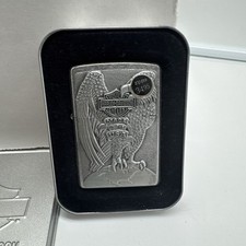 Zippo Lighter Harley Davidson Made In USA On Globe 2007 #H231.
