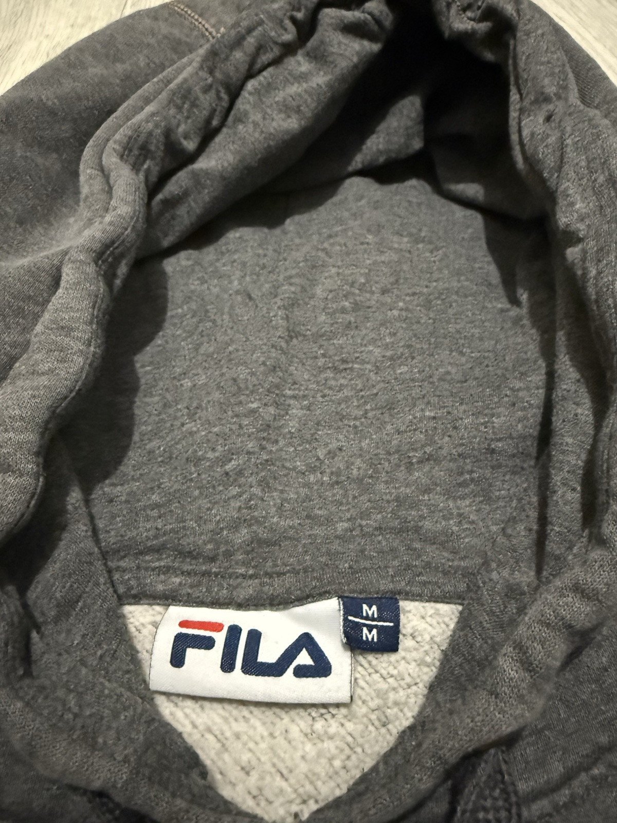 Felpa con cappuccio uomo FILA grigia