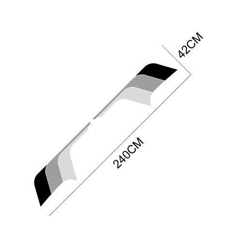 Pickup Trunk Stripe Graphics Decal For Toyota Tacoma Bed Box Side Sticker Vinyl - Picture 7 of 22