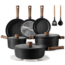 Nonstick Pots and Pans, Induction Cookware Set Kitchen Cooking Sets, Non Stic...
