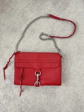 Rebecca Minkoff Leather Red Crossbody Satchel Bag Purse NWT
