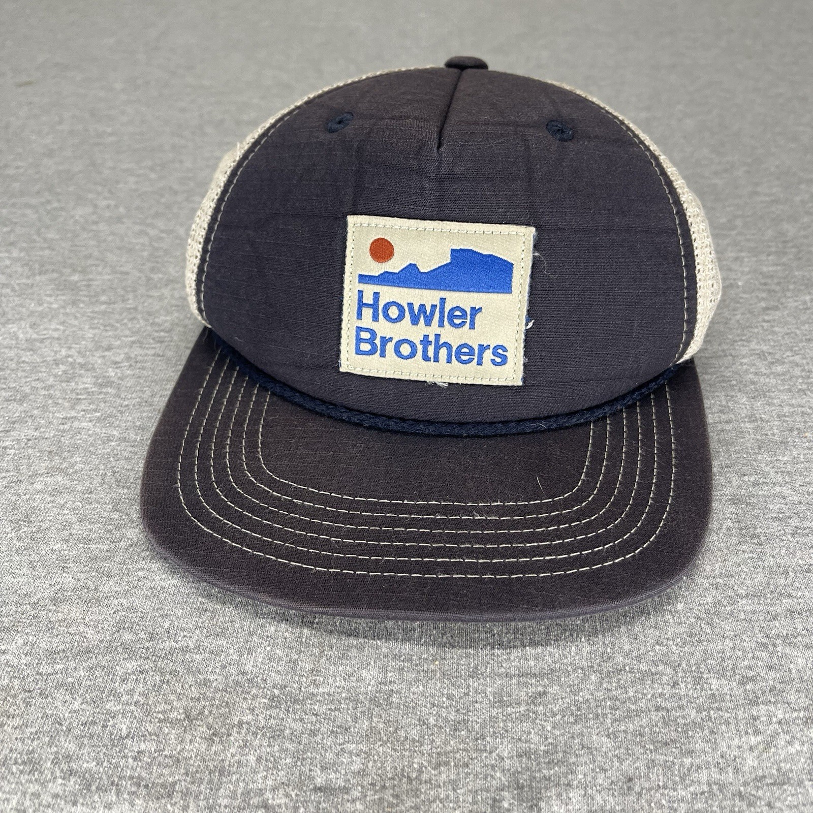 Howler Bros Hat Cap Snapback Trucker White Blue Mesh Outdoor Hiking
