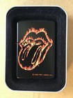 Vintage 2007 Rolling Stones Flaming Tongue Rock Music USA Made Lighter 21129 NIB — photo 1