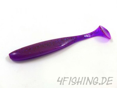 KEITECH Easy Shiner CHAMELEON / BLACK & BLUE FLK in 5'' - aromatisierter Topgummi