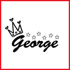 PERSONALISED BABY NAME ROOM WALL VINYL DECAL TRANSFER STICKER STARS HEARTS ART